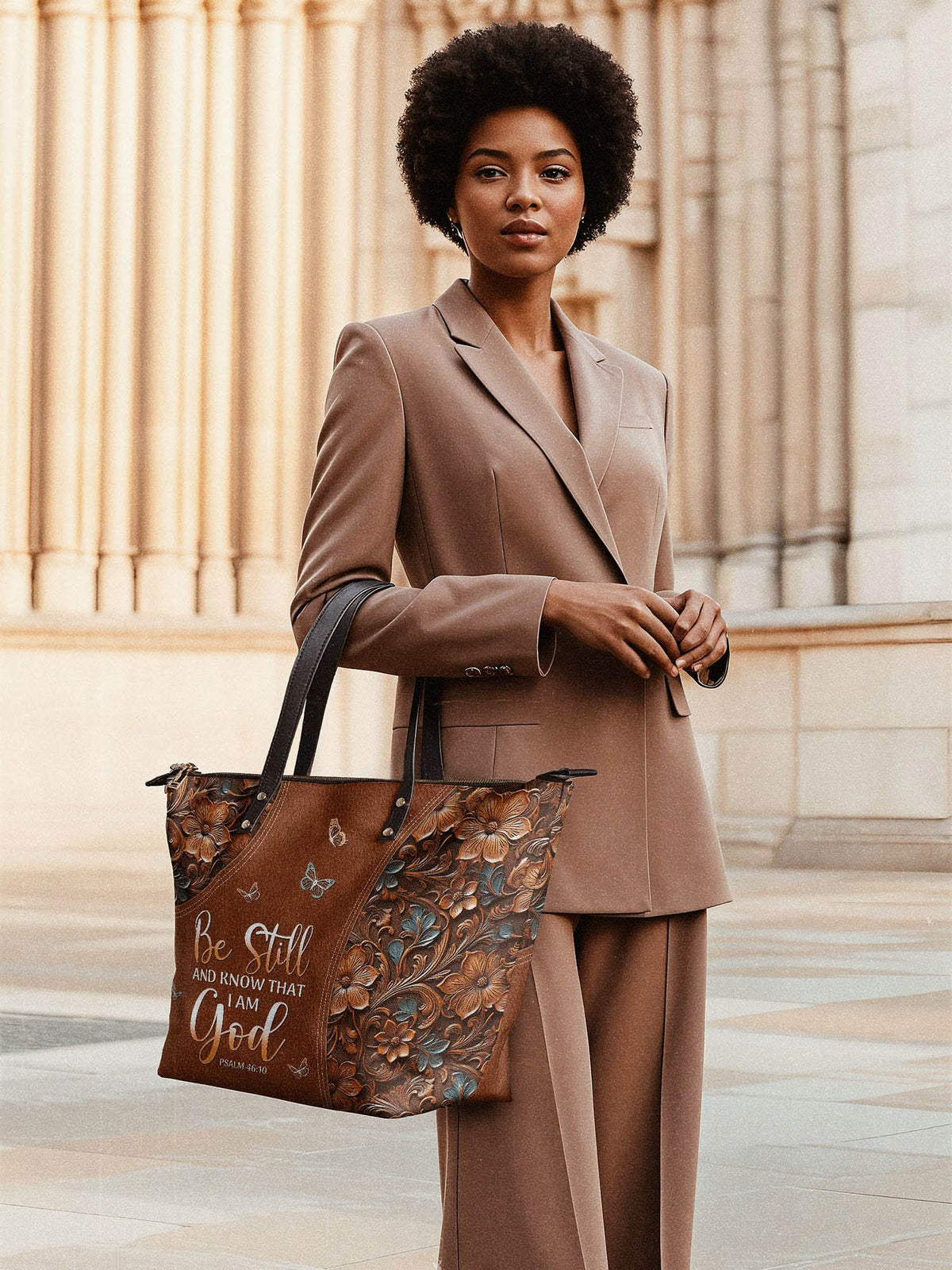 Stillness Leather Bag Bogo - Christian Handbag - Faith In My Bag is a brand operated by Gemini Clothing LLC