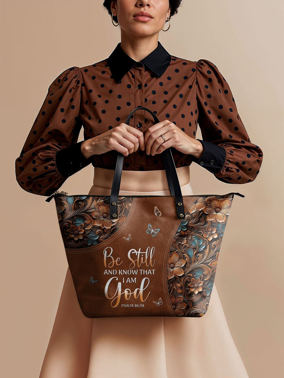 Stillness Leather Bag Bogo - Christian Handbag - Faith In My Bag is a brand operated by Gemini Clothing LLC