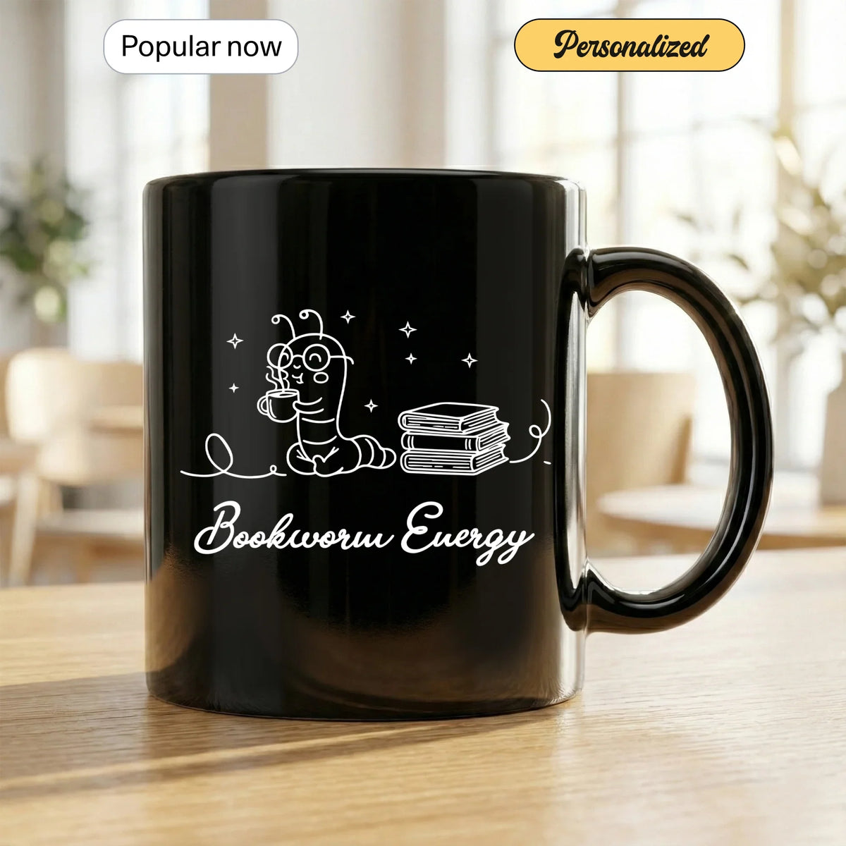 Bookworm's Delight - Gift Mug - Faith In My Bag is a brand operated by Gemini Clothing LLC