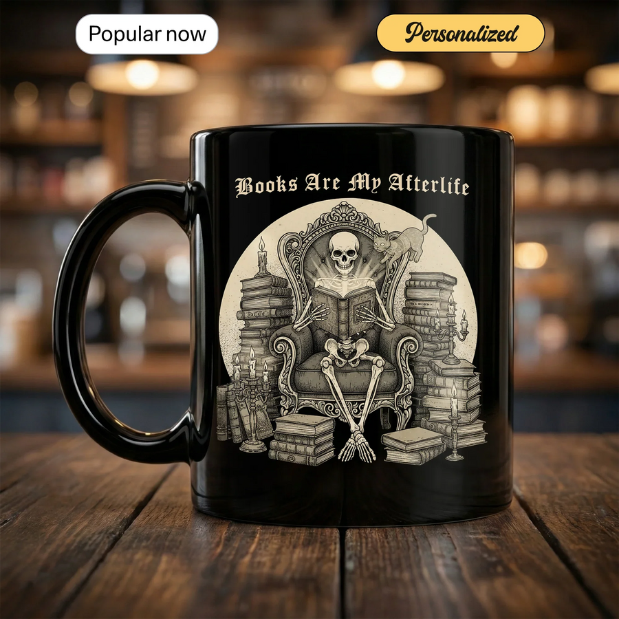 Books Are my Afterlife - Gift Mug - Faith In My Bag is a brand operated by Gemini Clothing LLC