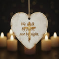 We Walk by - Christmas Ornament - Faith In My Bag is a brand operated by Gemini Clothing LLC