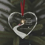 Proverbs 3:6 Bible Verse Personalized Christmas Ornament