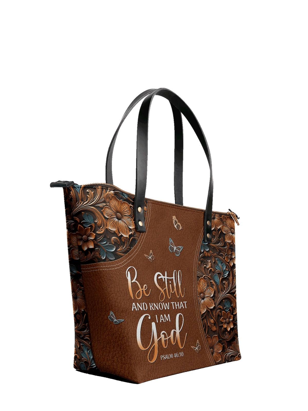 Stillness Leather Bag Bogo - Christian Handbag - Faith In My Bag is a brand operated by Gemini Clothing LLC
