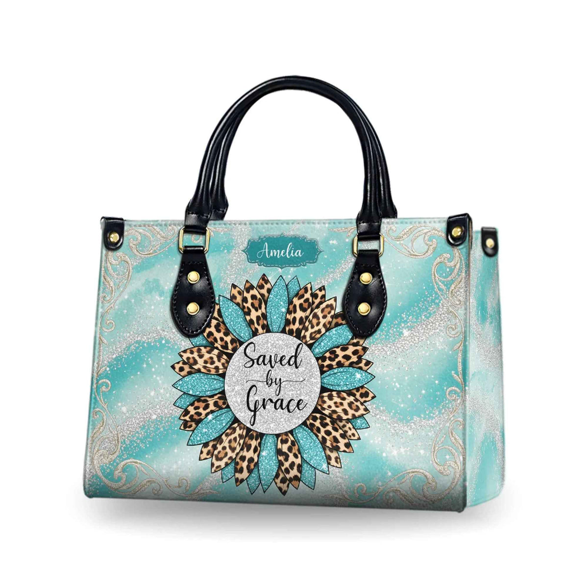 Hb120 Jesus the Way the Truth the Life Bag for Women Religious Faith Based with Cross