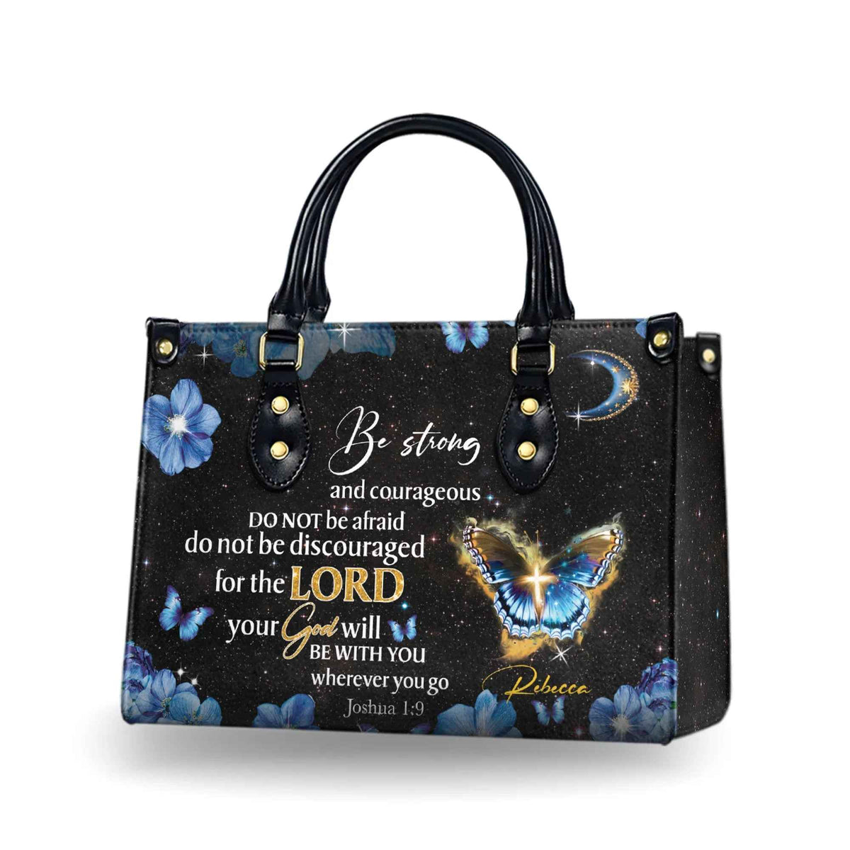 Be Strong and Courageous - Personalized Christian Handbag - For Women Copy