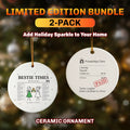 Best Seller Best Friend Set - Personalized Christmas Ornament - Faith In My Bag is a brand operated by Gemini Clothing LLC