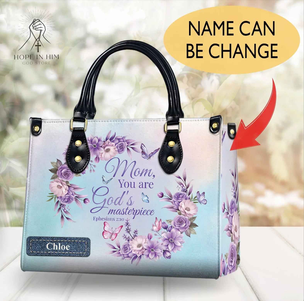 Personalized Christian Handbag - S Masterpiece