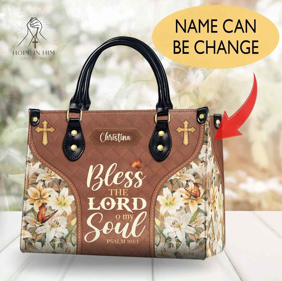Empower Your Faith with a Personalized Christian Handbag – Bless the Lord O My Soul