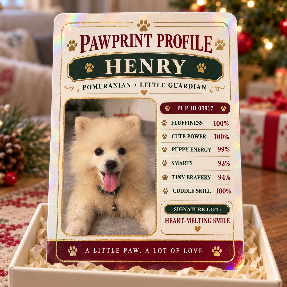 Breed Traits Card example