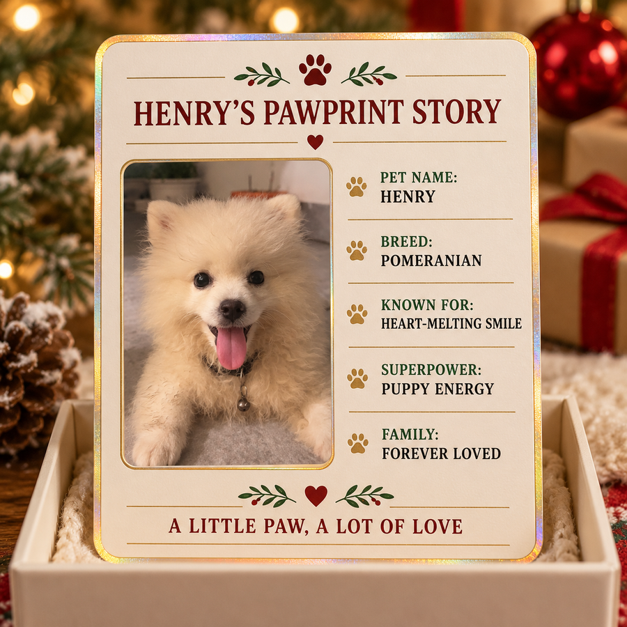Pawprint Story Card example